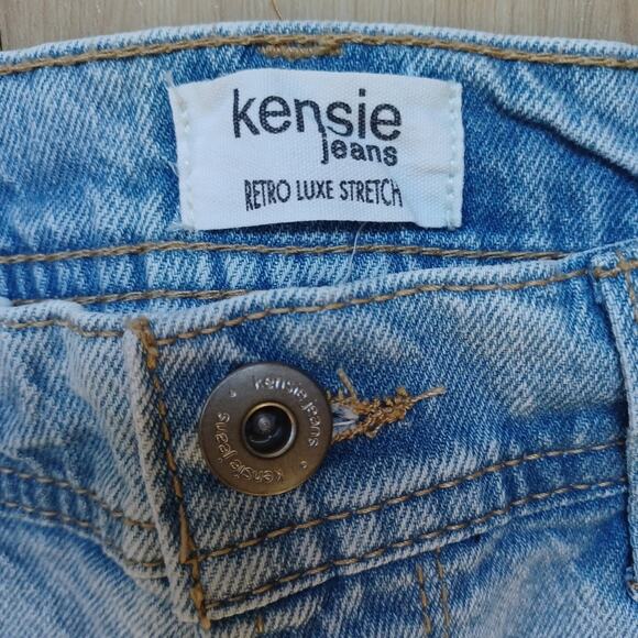 Kensie Mila Retro Luxe High-Rise Relaxed Straight Jeans Light Wash Size 6 - Picture 8 of 10